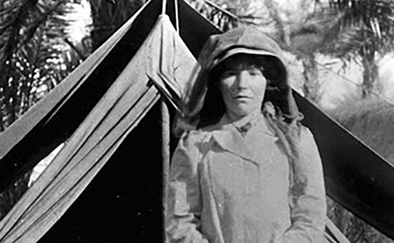 Black and white headshot of Gertrude Bell